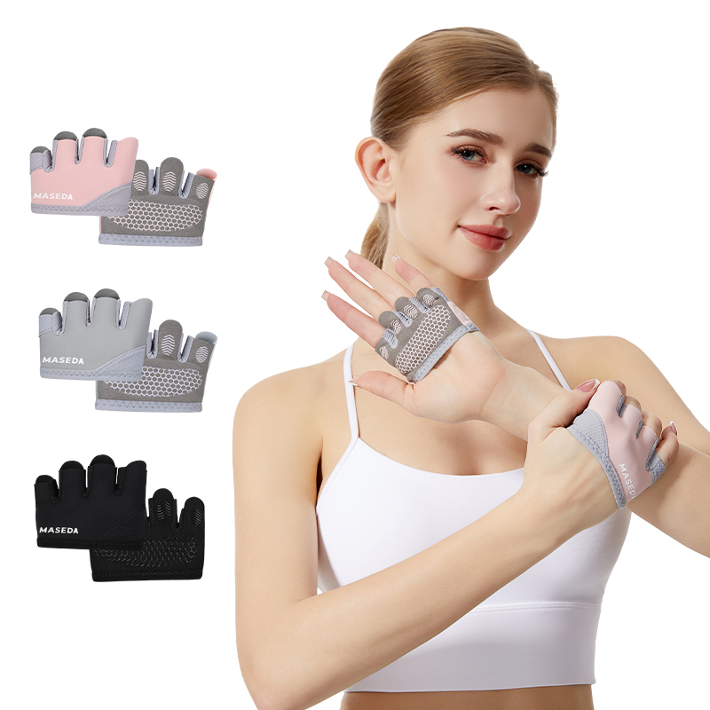 Fitness Yoga Pilates - Para rękawic fitness bez palców: Rękawice