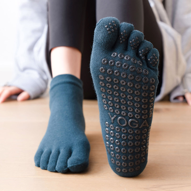 Fitness Yoga Pilates - Antypoślizgowe damskie skarpetki do pilates pięć
