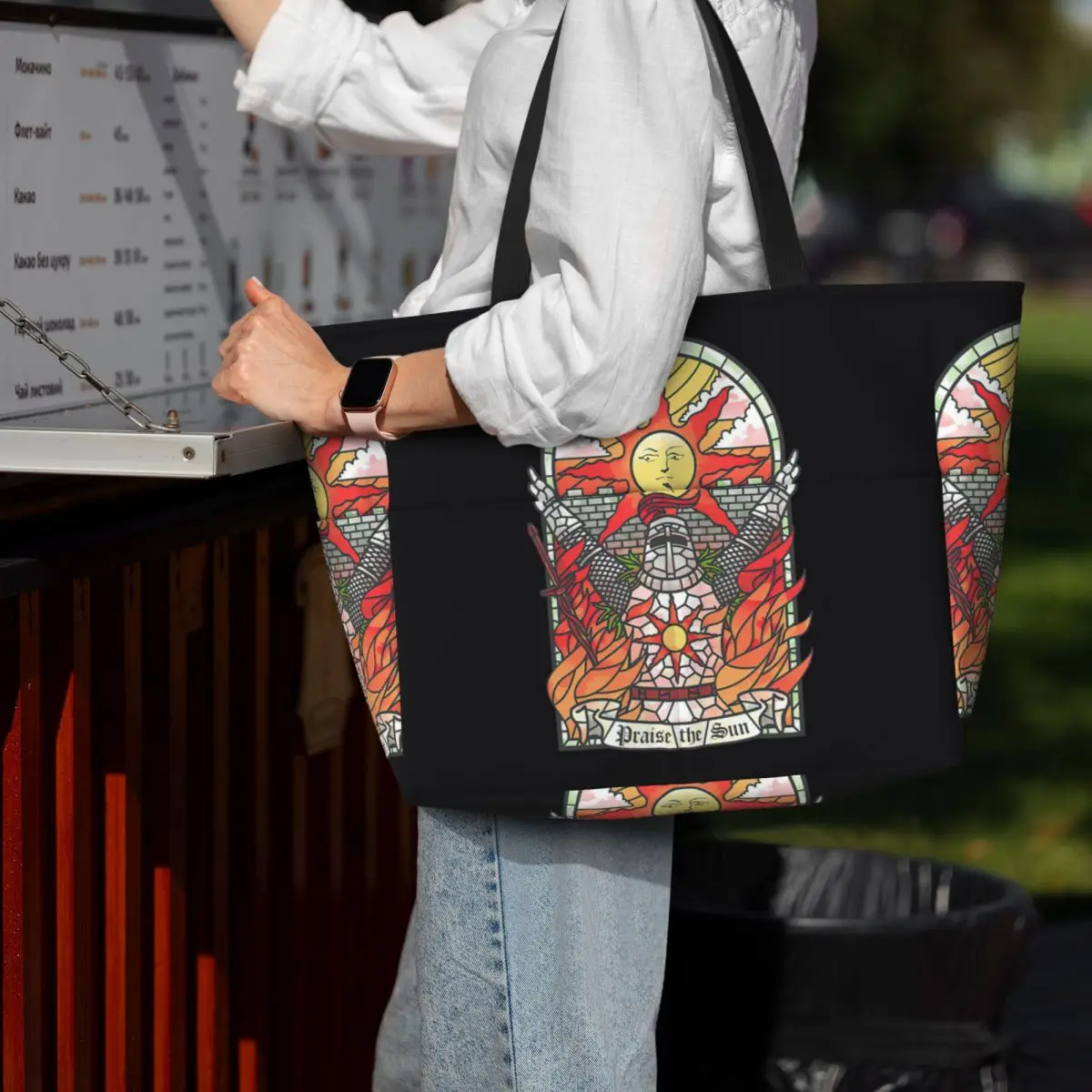 Yoga Fitness Tote - Torba Plażowa Dark Soul Praise The