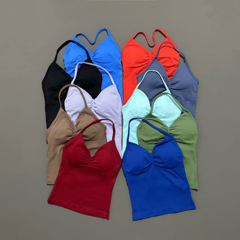 Yoga Mat For Fitness - Damskie bezszwowe topy sportowe do jogi