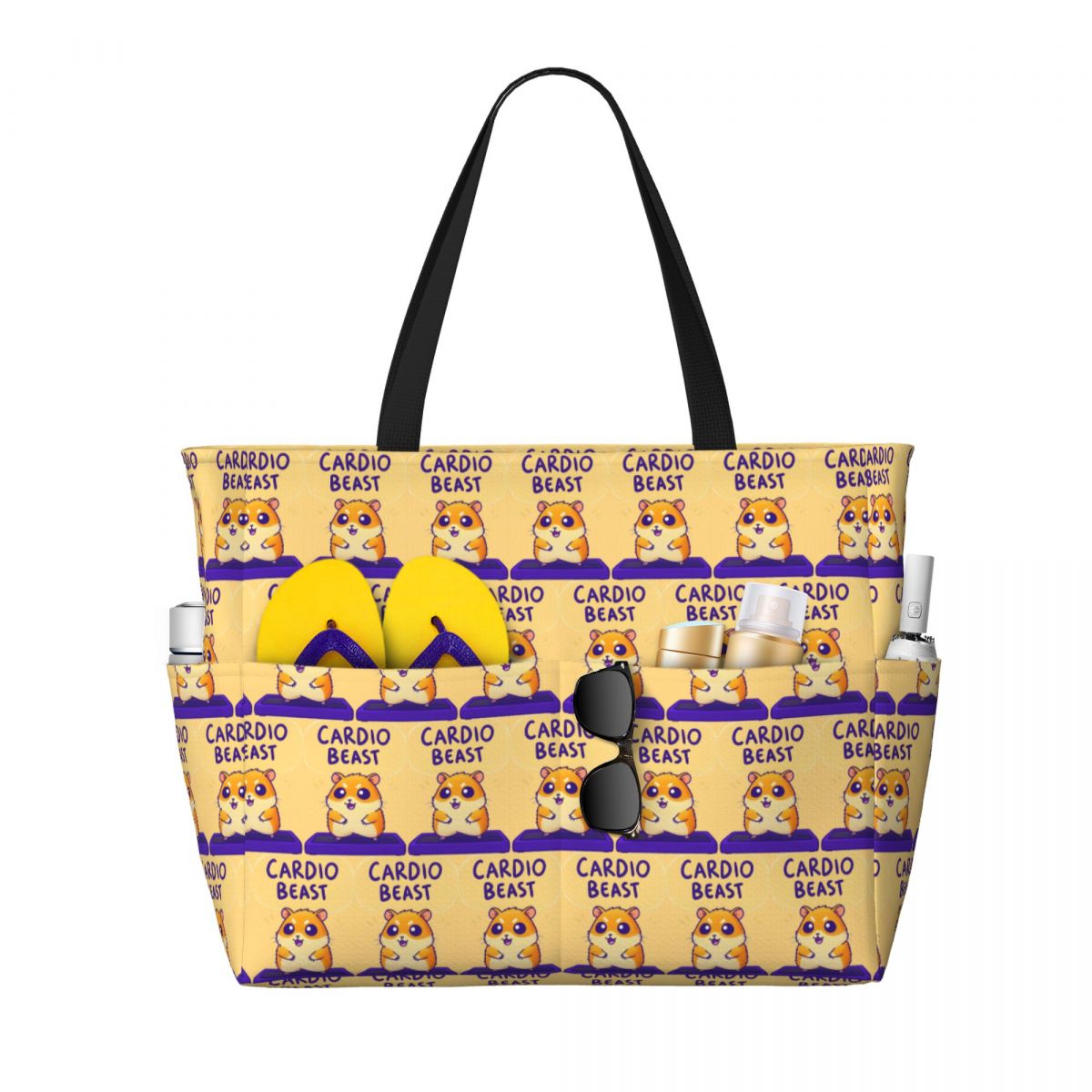 Yoga Fitness Tote - Torba na plażę z naklejkami Cardio