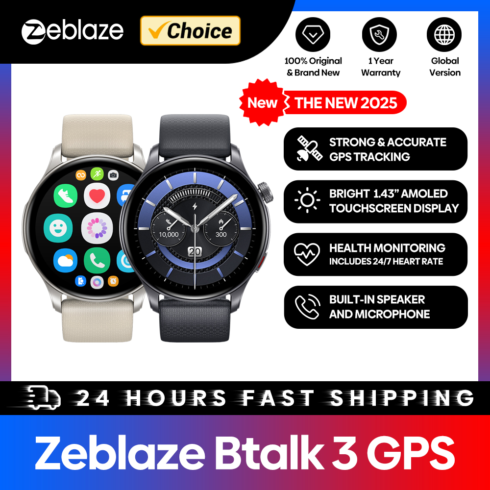 Wrist Wraps Fitness - Nowy inteligentny zegarek GPS Zeblaze Btalk