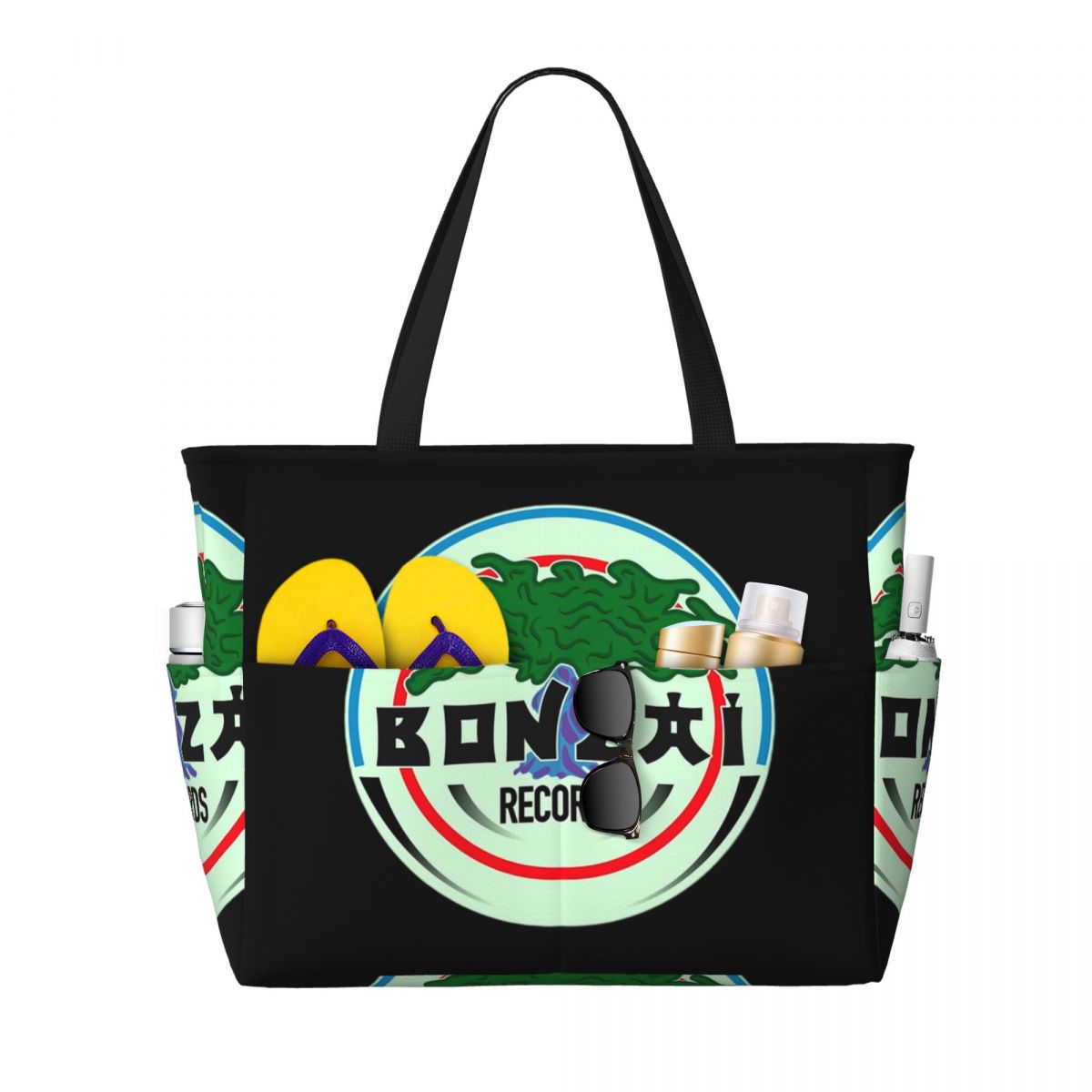 Yoga Fitness Tote - Torba plażowa Bonzai Records, torba sportowa