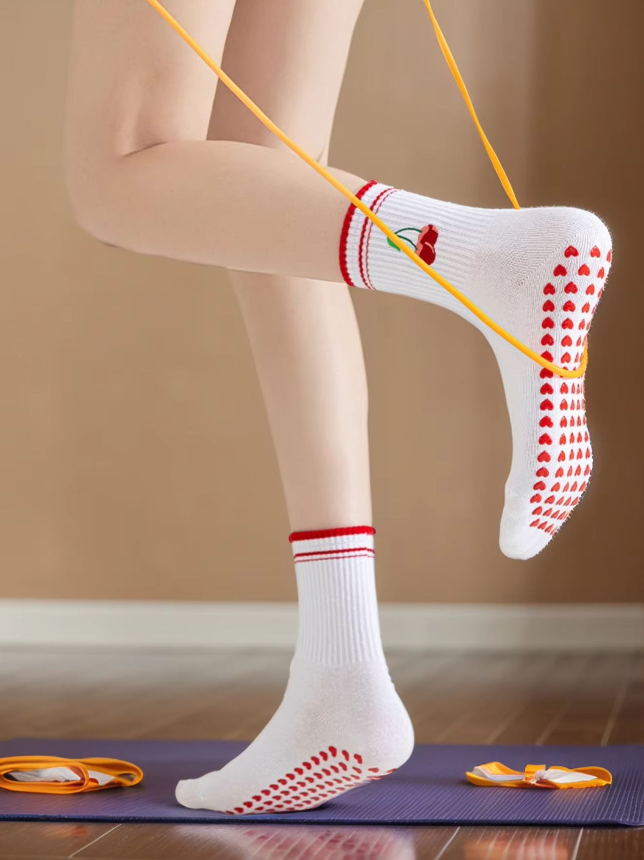 Fitness Yoga Pilates - 1 para profesjonalnych skarpet do jogi,