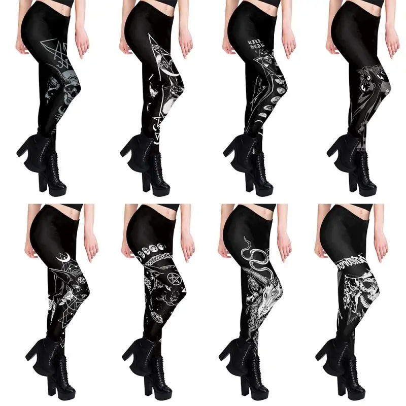 Legginsy damskie w stylu gotyc – Yoga Fitness Holiday recenzja i cena
