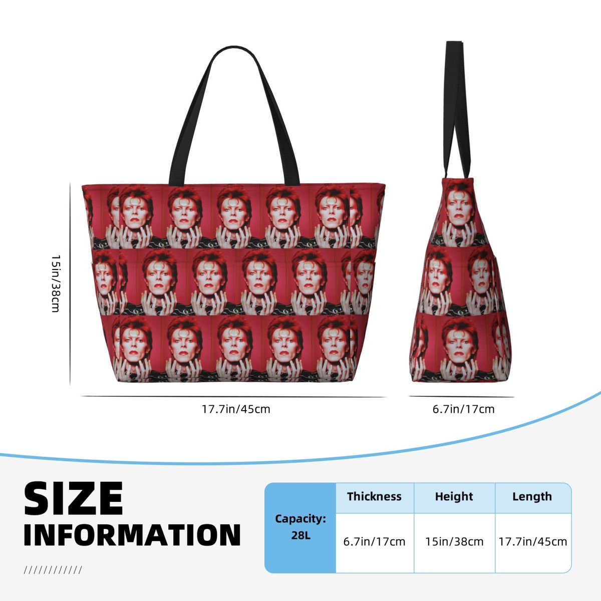 Torba plażowa Davids Bowied, t – Yoga Fitness Tote recenzja i cena