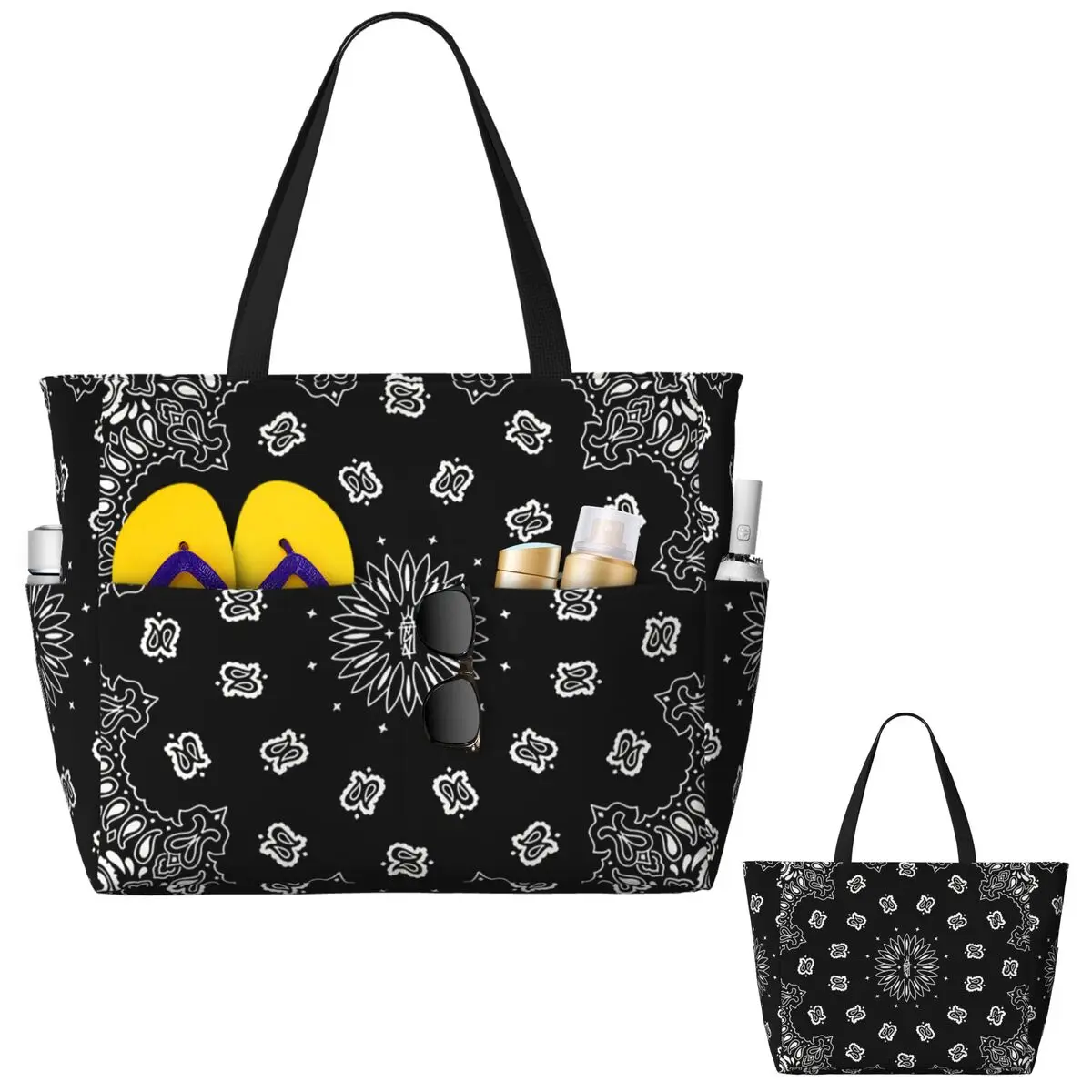 Torba plażowa z bandaną, torba – Yoga Fitness Tote recenzja i cena