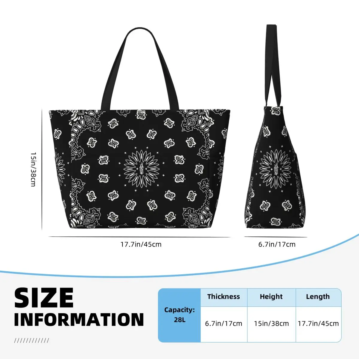 Torba plażowa z bandaną, torba – Yoga Fitness Tote recenzja i cena