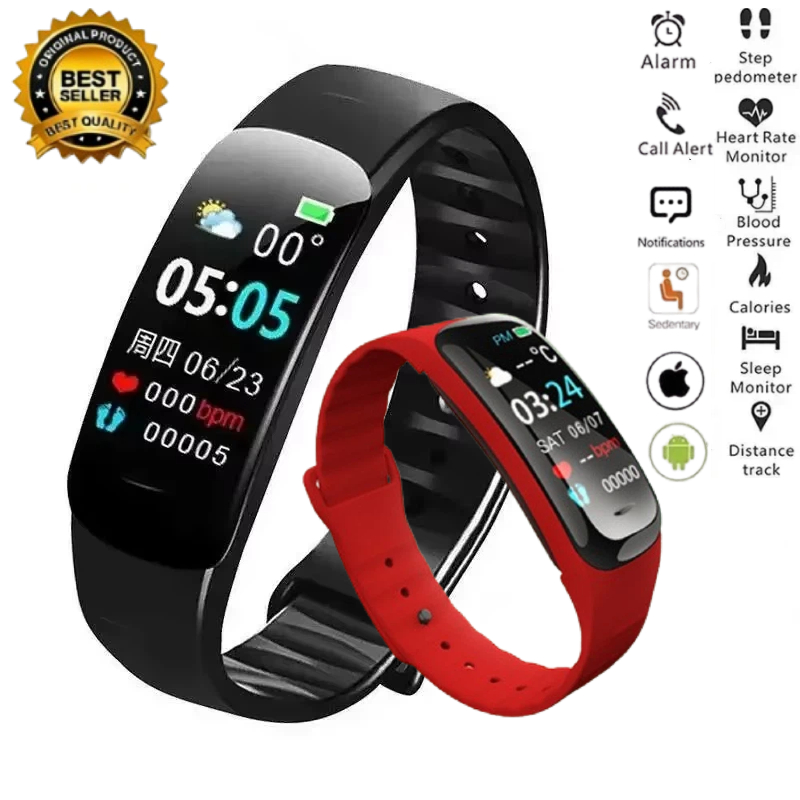 Inteligentny zegarek C1 Plus,  – Wrist Wraps Fitness recenzja i cena