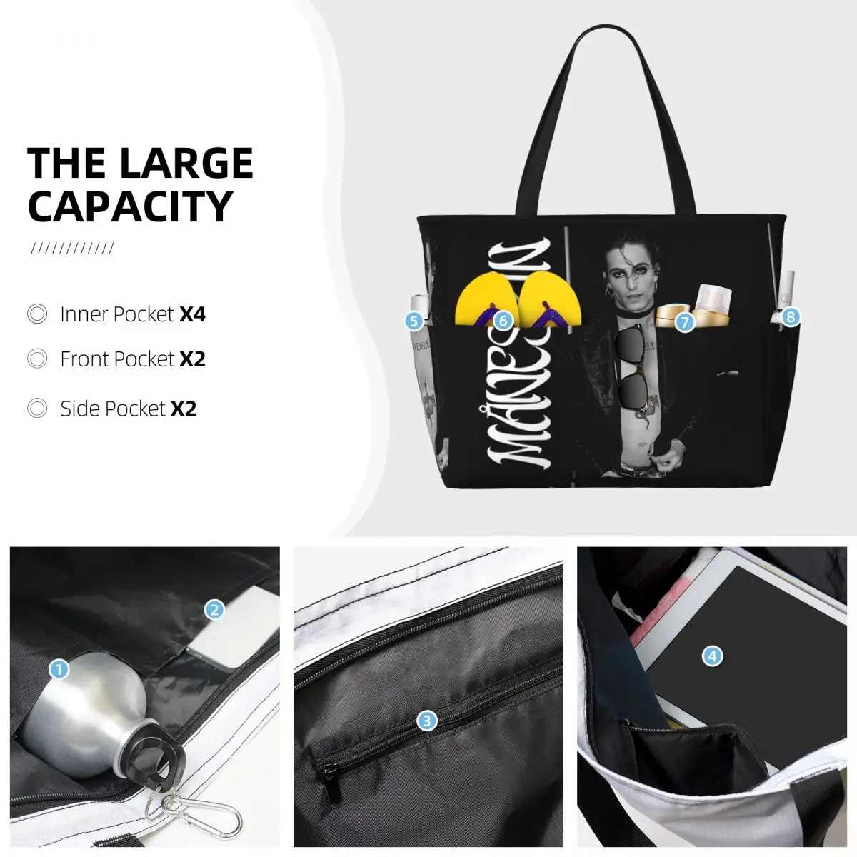 Torba plażowa Damiano David Ma – Yoga Fitness Tote recenzja i cena