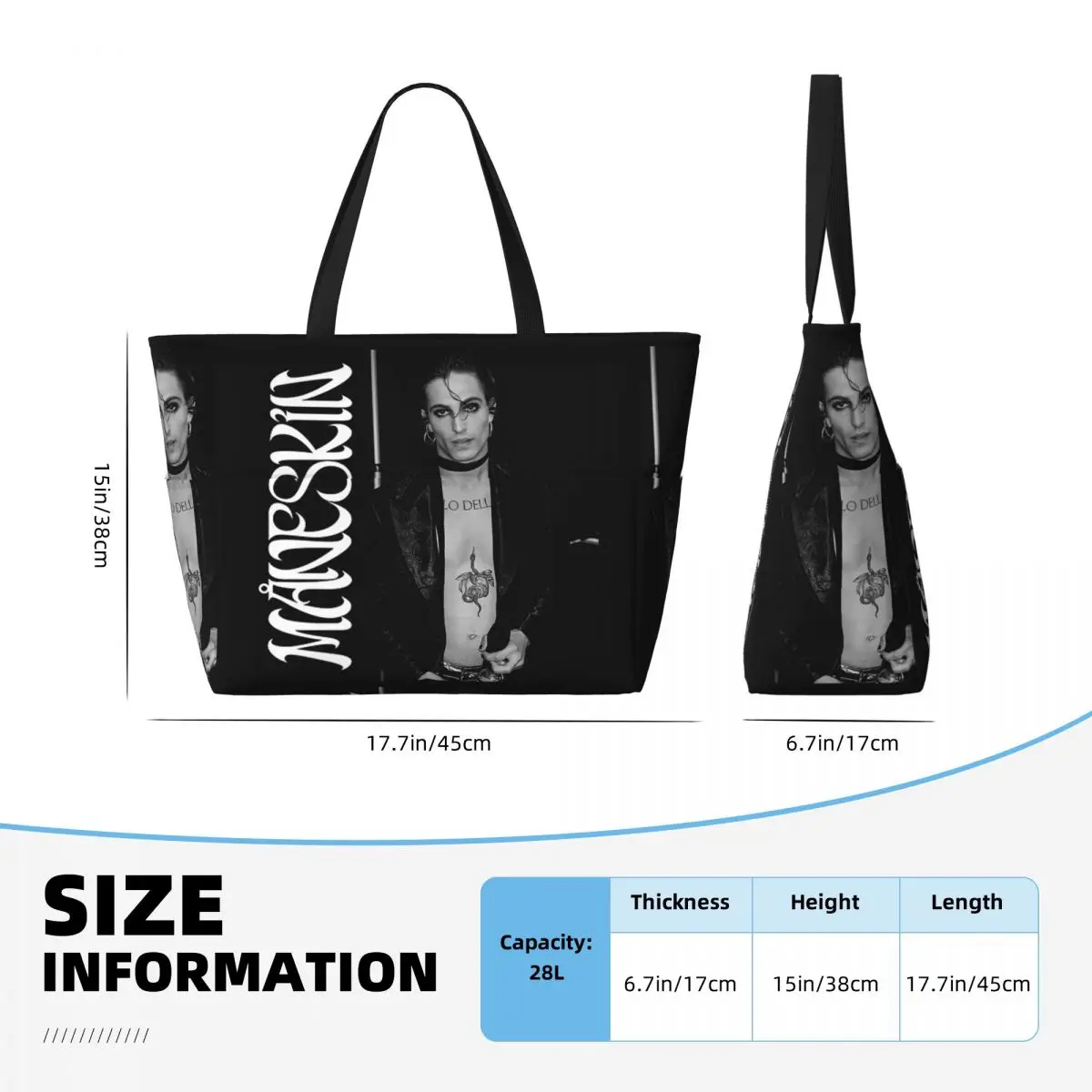 Torba plażowa Damiano David Ma – Yoga Fitness Tote recenzja i cena