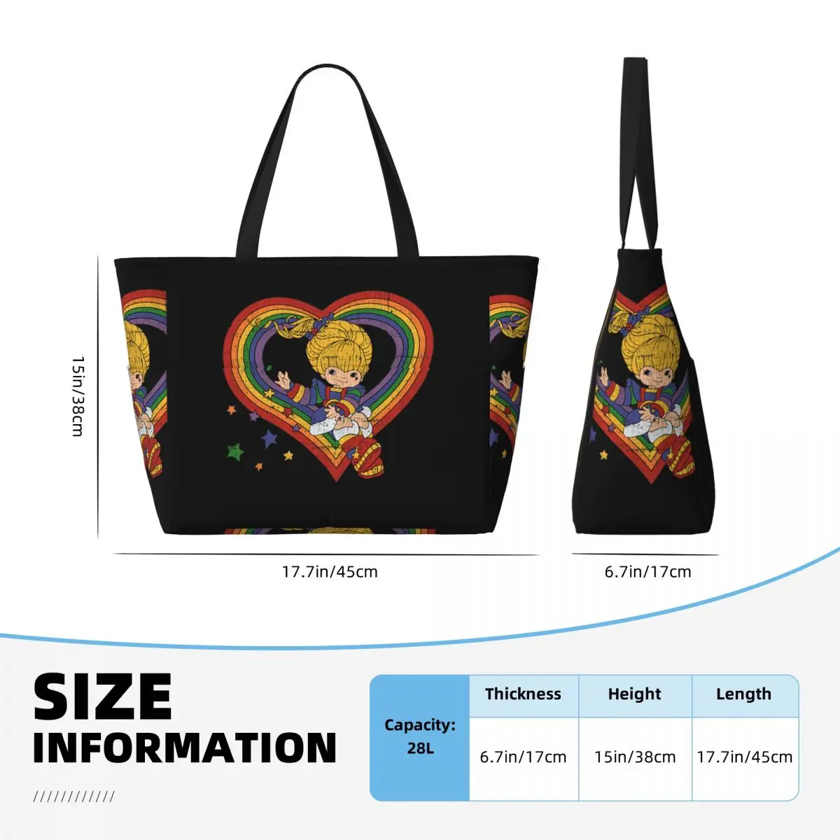 Torba plażowa Rainbow Brite z  – Yoga Fitness Tote recenzja i cena